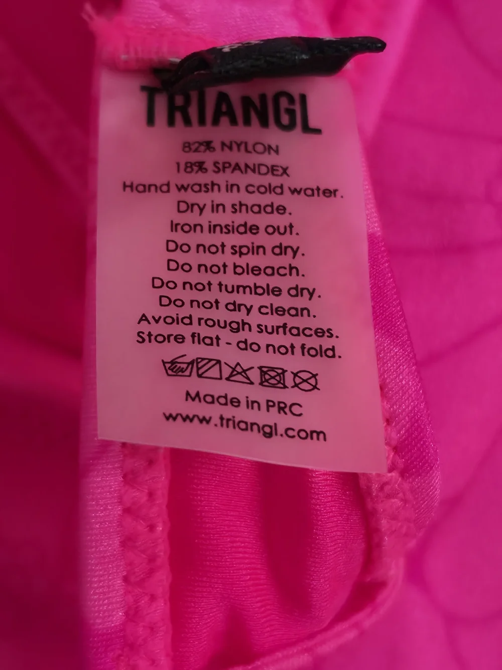 triangl swimwear Hot Pink Floral Scoop Bikini Set